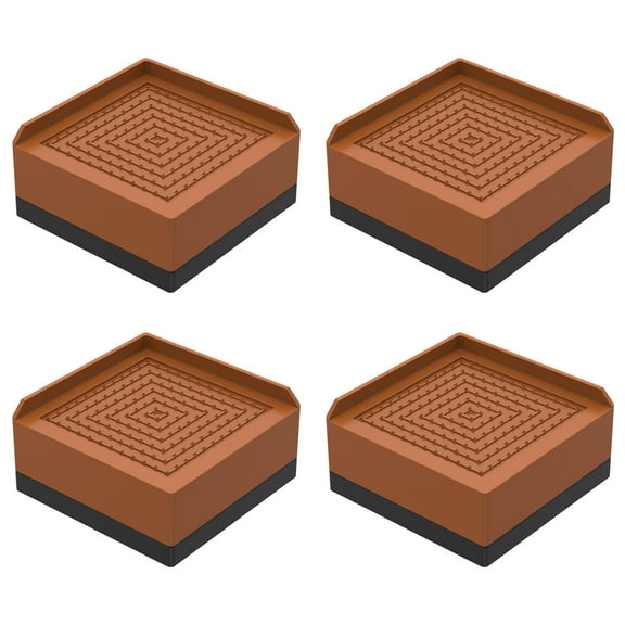 Toorise 4Pcs Non Slip Furniture Riser Bed Riser Stackable Bed Support Risers Load Capacity 500kg Bed Frame Riser Bed Raising Blocks Bed Lifts Risers,L Side