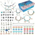 thumbnail image 1 of 78Pcs Bracelet Making Kit Charm Jewelry Making Kit Kids Toys DIY Bracelet Making Craft Set Colorful DIY Necklace Kit Jewelry Making Supplies for Girls Kids DIY Lovers, 1 of 11