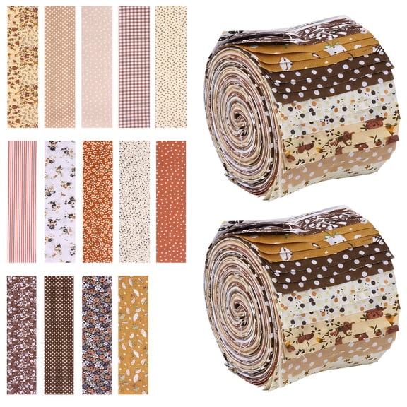 Toorise 84 Pcs Jelly Roll Fabric Strips 2.5x19.7 Inch Cotton 14 Assorted Prints for Quilting Sewing Patchwork DIY Crafts Home Decor