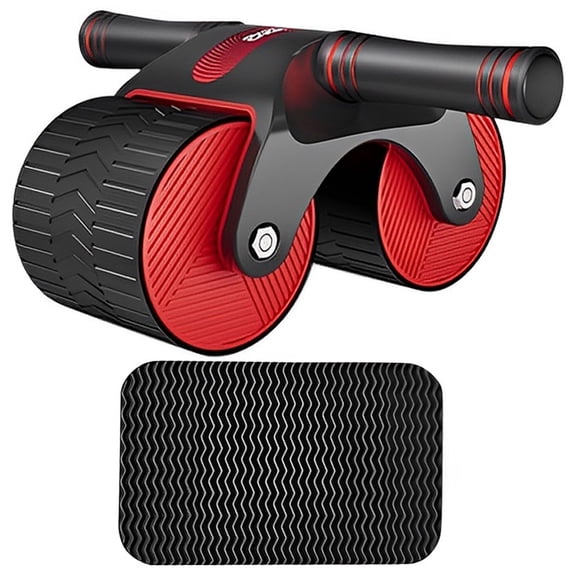 Toorise AB Roller Wheel for Abdominal Exercise,Automatic Rebound Domestic Wheels Roller for Adults,Home Fitness Equipment with Ergonomic Handle for Abdominal Exercise, Fitness(Red)