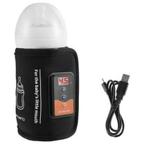 Toorise Baby Bottle Warmer USB Powered Feeding Bottle Heater with Adjustable Heating Temperature Portable Thermal Insulation Bag for Diameter Less Than 7cm Bottle Milk Bottle Heat Keeper for Outdoor T