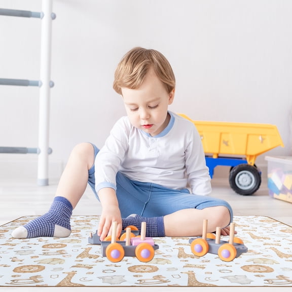 Toorise Baby Splash Mat Baby Crawling Pad Waterproof Washable Splash Cushion Non Slip Floor Protector for Baby Chair