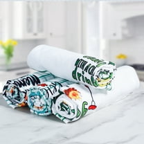 Toorise Camping Kitchen Towels Absorbent Dish Towels Novelty Kitchen Hand Towels Printed with Funny Sayings Microfiber Camper Dish Towels for Kitchen Bathroom Home Decorations