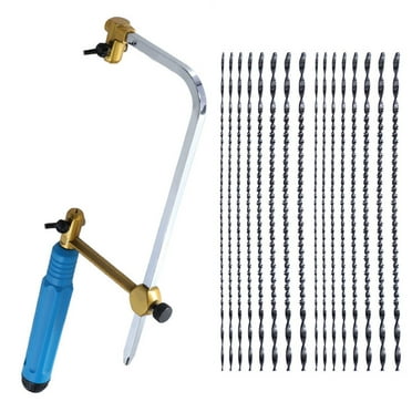 Toorise Coping Saw Heavy Duty Metal Hand Saw Fast Cutting Non-slip Hacksaw with 16 Replacement Steel Saw Blade Woodworking Tool Kit for Wood Plastic Metal Cutting