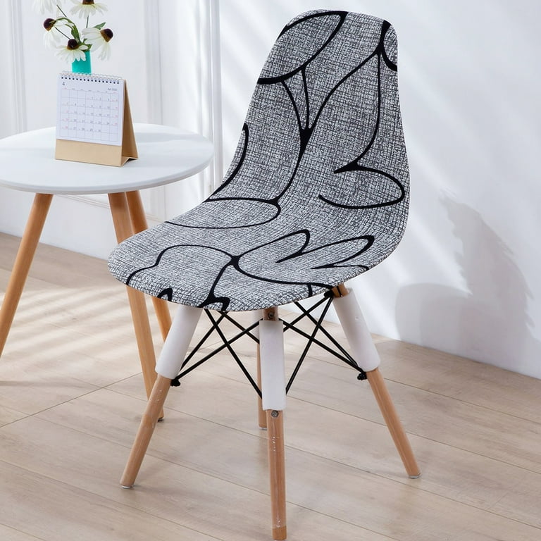 Toorise Dining Chair Cover Mid Century Modern Printed Shell Chair Cover Washable and Removable Armless Chair Cover Stretchable Slipcovers for Home Kitchen Hotel Banquet Dining Room Walmart