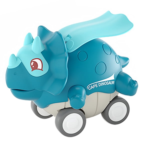 Toorise Dinosaur Cars Toys for 3+ Years Old Kids Press and Go Toy Cars Early Educational Pull Parent-children Interactive Back Vehicles Toy Inertia Infant Pull Back Cars for Christmas Gift