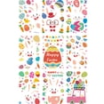 thumbnail image 1 of Toorise Easter Window Stickers 9 Sheets Cute Cartoon Bunny Window Decals Colourful Static Cling Sticker Reusable PVC Easter Decals Party Decorations for Windows Mirrors and Glass Doors, 1 of 11
