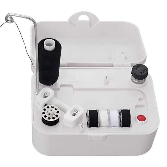 Electric Bobbin Winder Portable Bobbin Winder with Handle Automatic Bobbin Winder Machine USB/Battery Powered Bobbin Winder Household Electric Winding Machine for Sewing Crafts Project