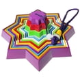 thumbnail image 1 of Toorise Falling Star Tower Pendant Hanging Ornament Wall Art Chimes Colorful Falling Star Tower Hanging Stress Relief Funny Toy Indoor Outdoor Room Decoration Christmas Halloween Gift, 1 of 10