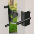 thumbnail image 1 of Toorise Self-Locking Gate Latch Iron Fence Gate Latch Rustproof Post Mounted Fence Latch with Screws Practical Fence Gate Lock Automatic Gate Latch for Wooden Vinyl Gate Fence Secure Pool Yard, 1 of 10