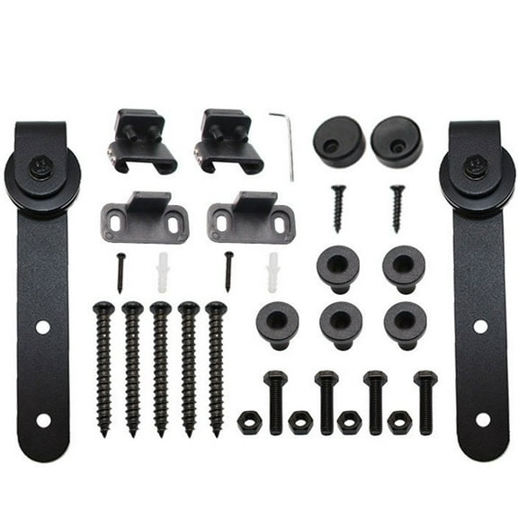 Toorise Sliding Barn Door Hardware Kit Smooth and Quiet Super Mini Barn Door Track Kit Durable Easy Assembly Door Panel Accessories for Cupboard TV Stand Closet Window