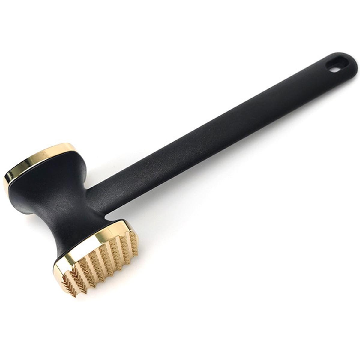 Meat Tenderizer Hammer - Double-Sided Zinc Alloy Mallet With Ergonomic Handle For Steak, Poultry & Beef (Gold)