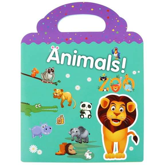 Toorise Sticker Book for Kids Reusable Scenes Stickers Book Travel Removable Toddler Sticker Books Static Sticker Toddler Learning Toys Cute Animal Ocean Vehicles Stickers Book for Toddler Age 1-3 Yea