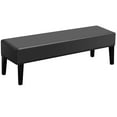 thumbnail image 1 of Toorise Stretch Bench Cover PU Dining Bench Cover Elegant Bench Protector Slipcover Dustproof Piano Bench Seat Cover Furniture Bench Cushion Cover for Living Room Bedroom Dining Room Hotel, 1 of 10