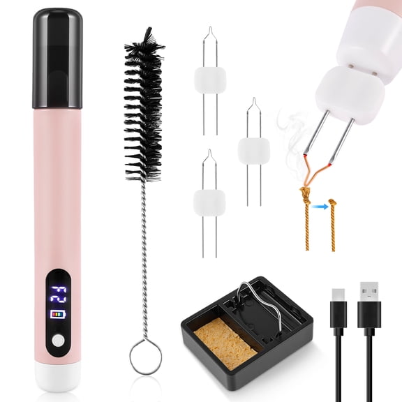 Toorise Thread Burner for Jewelry Making Rechargeable Thread Zapper for Bead Weaving Bracelet Making Leather Craft Sewing and Stringing Projects