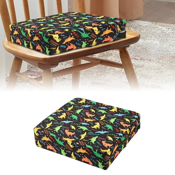 Toorise Toddler Booster Seat Portable Bottom Booster Seat Strong Support Booster Seat Safe Non-Slip Booster Seat Pad with Cute Patterns Sponge Detachable Increasing Cushion for Children