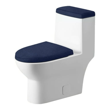 Toorise Toilet Tank Lid Cover Stretch Velvet Toilet Lid Seat Cover Set Elastic Toilet Covers Set Wear Resistant Toilet Lid Cover and Toilet Tank Lid Cover Machine Wash for Bathroom Home