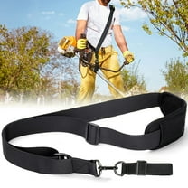 Toorise Trimmer Shoulder Strap Adjustable Mower Shoulder Strap Double Shoulder with Durable Nylon Belt Weeder Shoulder Strap for Garden Outdoor Brush Cutter (Black)