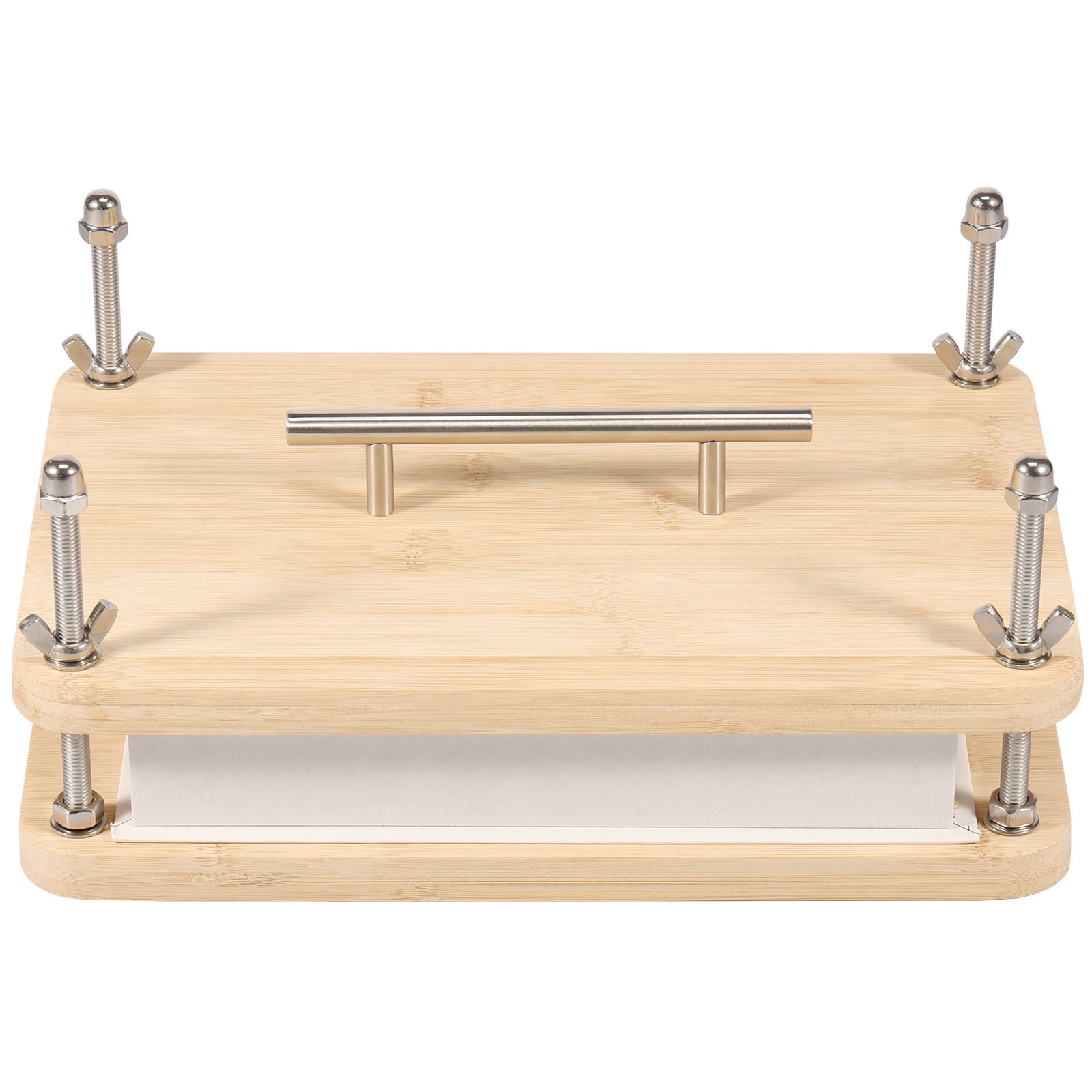 Toorise Wooden Book Press for Handmade Bookbinding Large Size Wood Bookbinding Press Easy to Use Multifunctional Manual Book Press With Handle for Craft Enthusiasts