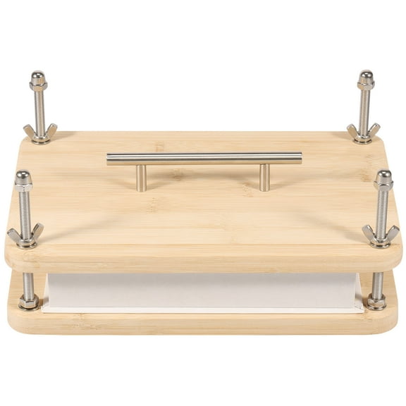 Toorise Wooden Book Press for Handmade Bookbinding Large Size Wood Bookbinding Press Easy to Use Multifunctional Manual Book Press With Handle for Craft Enthusiasts