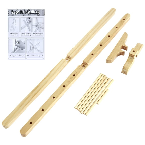 Toorise Yarn Winder Pine Wood Yarn Winder Holder Ergonomic Rotatable Wool Yarn Winder Convenient Yarn Ball Winder for Winding Lines Strings Knitting Crocheting