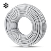 Tootaci 3/16" Stainless Steel Cable Heavy Duty, 100Ft PVC Coated Wire Rope for Fence Deck, String Light Hanging, Clothesline, Shade Sail, Industuy