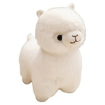 Tootee 10.6in Glow in The Dark Plush Toy Cute Alpaca Stuffed Animal, Soft Polyester Material, Kids Birthday Gift