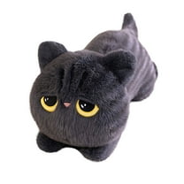 Tootee Cute Black Cat Plush Pillow for Adults - Long Leg Clamping Sleeping , Soft Stuffed Animal Toy for Cat Lovers, Home Decor Gift Idea