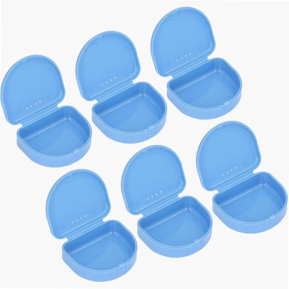 Tooth Aligner Case, Retainer Container, 12 Pcs Denture Box Plastic Tooth Dental Orthodontic Retainer Compact Storage Case