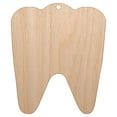 thumbnail image 1 of Tooth Dentist Wood Holiday Christmas Tree Ornament Unfinished DIY Pre-Drilled Craft, 1 of 7