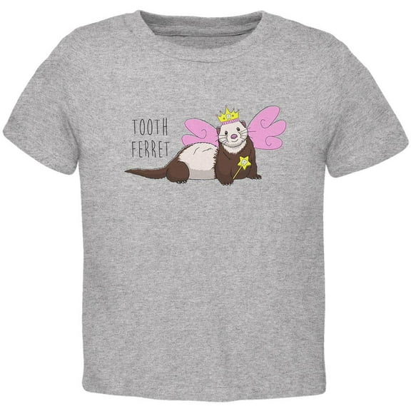 Tooth Fairy Ferret Pun Toddler T Shirt Heather 4T