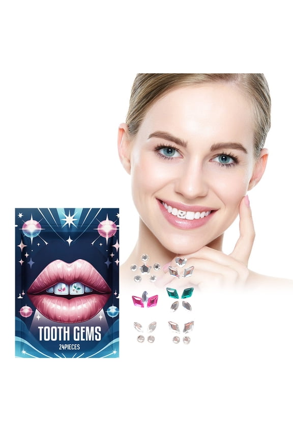 Tooth Gem DIY Tooth Gem Fashionable Removable Tooth Tooth For Tooth 24pcs Memory Wire Pliers Necklace Parts for Jewelry Making Bracelet Stuff to Make Bracelets Crimping Pliers for Jewelry Making