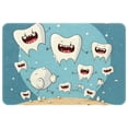 thumbnail image 1 of Tooth Office Rug Door Carpet Indoor Rugs Polyester Non-Slip Machine Washable, 1 of 6