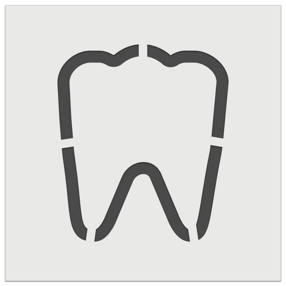 Tooth Outline DIY Cookie Wall Craft Stencil - 11.5 Inch