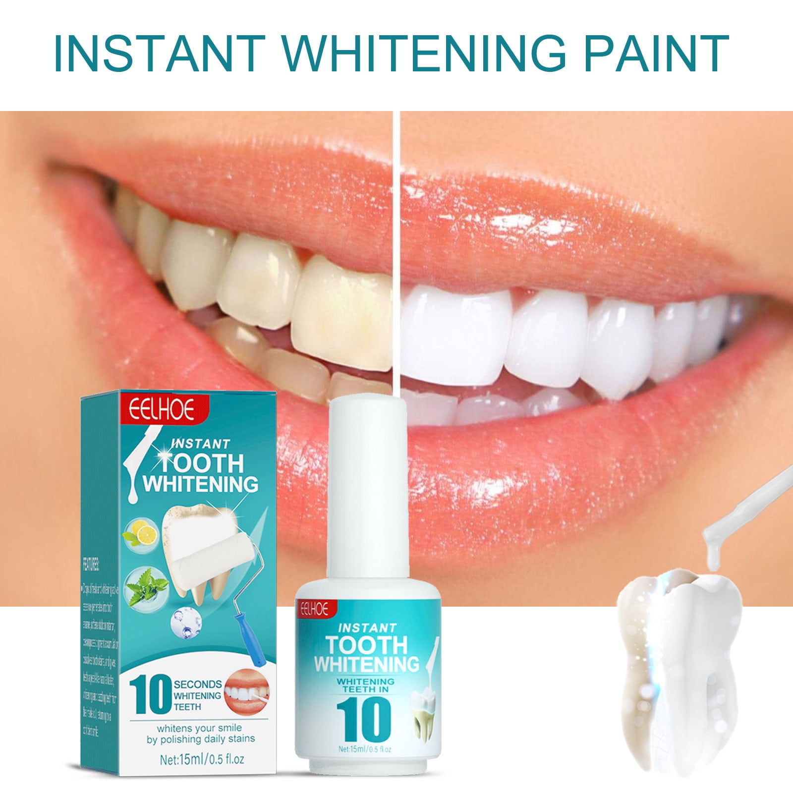 Tooth Paint, Instant Tooth Whitening Paint, Instant Whitening Paint For Teeth