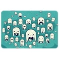 thumbnail image 1 of Tooth Polyester Non-Slip Machine Washable Bath Rug Door Carpet Chair Rug, 1 of 1