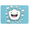 thumbnail image 1 of Tooth Polyester Non-Slip Machine Washable Chair Rugs Office Mat Area Rugs Bath Rug, 1 of 6