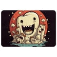 thumbnail image 1 of Tooth Polyester Non-Slip Machine Washable Floor Rug, for Office, Chair Rugs Included, 1 of 6