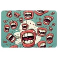 thumbnail image 1 of Tooth Polyester Non-Slip Machine Washable Indoor Rug Floor Mat Chair Rug, 1 of 6