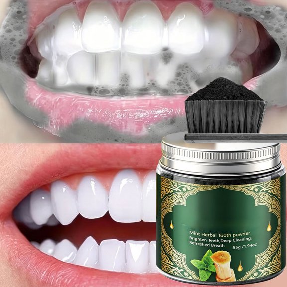 Tooth Powder, Purple Teeth Cleaning Powder, 3 In 1 Natural Pearl Probiotic Tooth Powder, Reduce Stains and Yellow Effectively