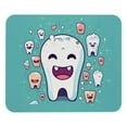 thumbnail image 1 of Tooth Printed Desk Mat Mousepad, Non-Slip Rubber Bottom, 8.3x9.8 Inch, Suitable for Office and Gaming, 1 of 6