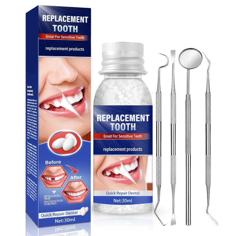 Best Gift!Temporary Tooth Beads - Fake Teeth, Tooth Kit For Temporary  Fixing The Missing And Broken Tooth Replacements 