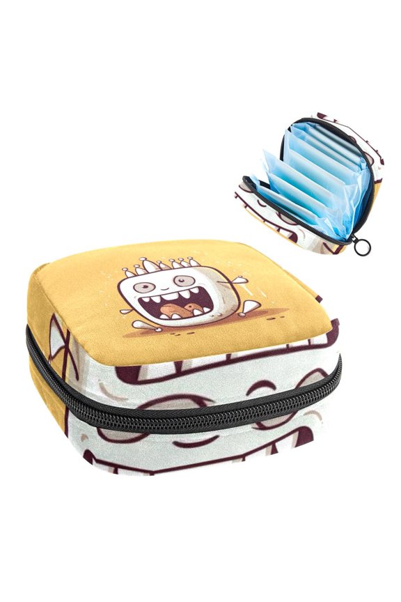 Tooth Sanitary Napkin Purse Period Bag Small Storage Travel Security Pouch Case