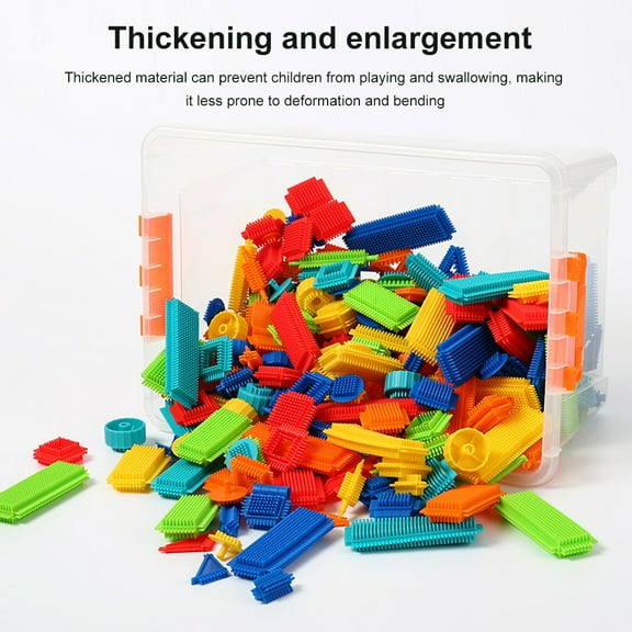 Tooth-Shaped Building Blocks, Early Education Educational Toys and Fun Building Blocks Set for Children Over One Year Old(100pcs)