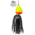 thumbnail image 1 of Tooth Shield Tackle The 309 Musky Bucktail Muskie Pike Double 9 Inline Spinner Musky Lures Baits Tackle (Black Flame), 1 of 2