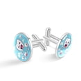 thumbnail image 1 of Tooth Silver Jewelry Men Cufflinks Set Suitable for Formal Attire Made of Stainless Steel for Business Meetings or Weddings, 1 of 6