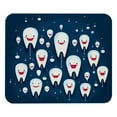 thumbnail image 1 of Tooth Square Desk Mat Gaming Mouse Pad, 8.3x9.8 Inch Non-Slip Rubber Bottom Printed Design - Suitable for Office and Gaming, 1 of 6