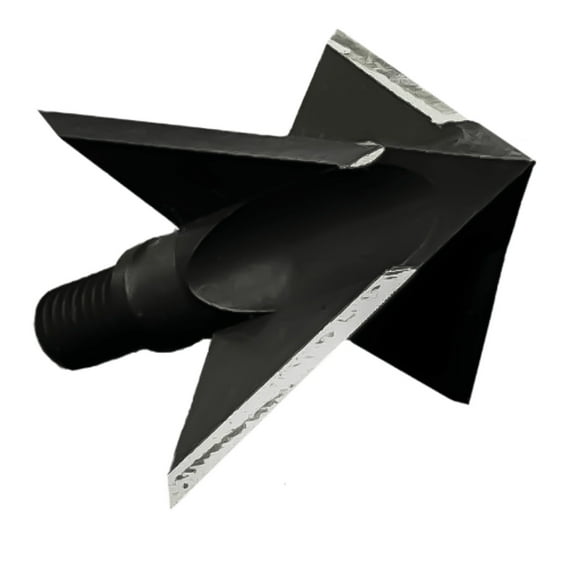 Tooth of the Arrow 100 Grain 4-Blade Solid 1-Inch Broadhead, 3 pack