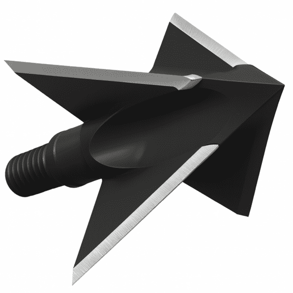 Tooth of the Arrow Broadheads -100% USA Made - 1-inch Solid 125gr - Fixed Blade Broadhead 3 pack