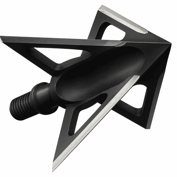 Tooth of the Arrow Broadheads -100% USA Made -  1-3/16-inch Vented 100gr - Fixed Blade Broadhead 3 pack